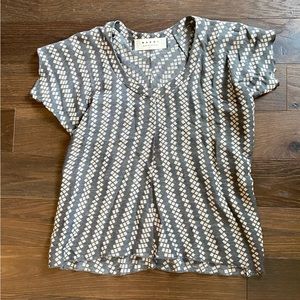 Marni short sleeve gauze blouse